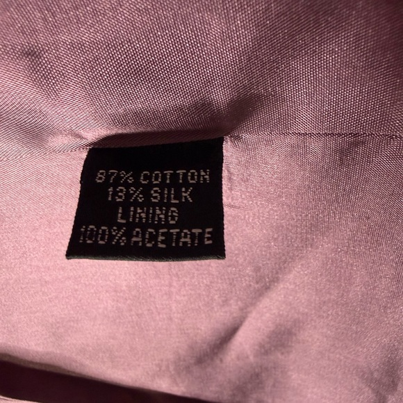 Linda Allard for Ellen Tracey Floral Purple Brocade Size 10 - Picture 7 of 7